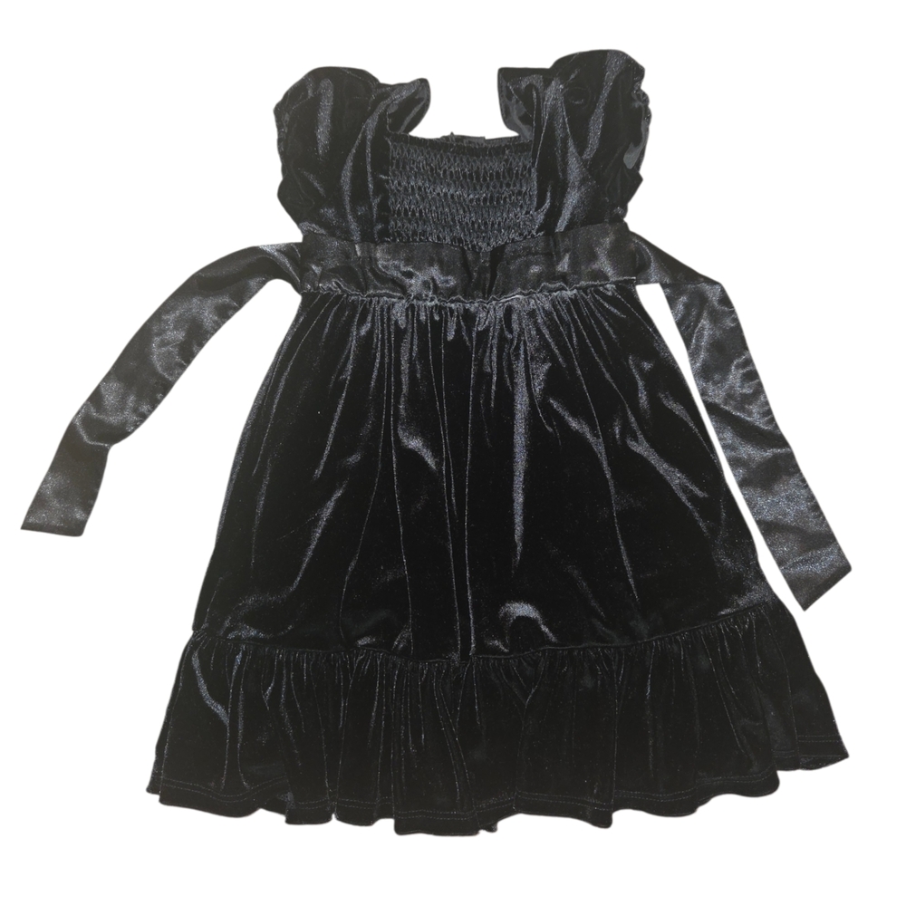 Old Navy Black Velvet Kids Dress